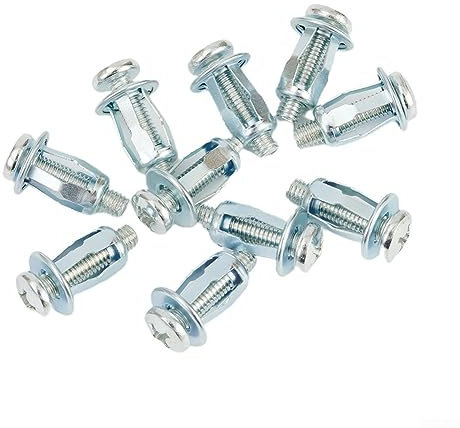 10 dadi a cric, tasselli in metallo per porte cavità per piastra in ferro cavo, piastra cava in alluminio, piastra cava