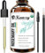 Kanzy Rosemary Oil for Hair Growth 60ml, Pure Organic Rosemary with Applicators for Dry, Damaged Hair, Beard, Eyebrow & Lash Growth, Itchy Scalp, Massage Oil & Skin Care
