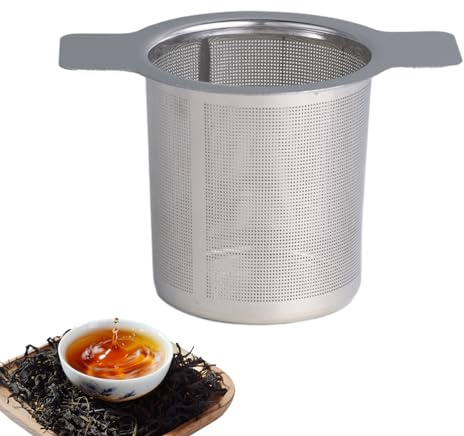 Coladores de infusor de té sueltos, filtros de té inoxidables de acero inoxidable con gran capacidad, equipo de beber té para ingredientes de olla caliente, adobos, té, té de flores, caldo de sopa