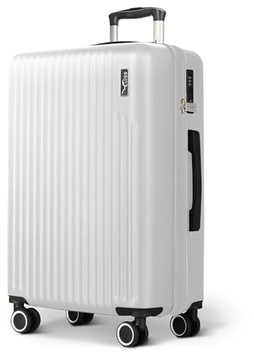 LUGG 28inch Vacay Suitcase ABS Luggage with TSA Indent Lock, Aluminium Trolley Handle, 360° Spinner Wheels, Water-Resistant & Durable Material - Airline Compatible (76.5 x 30 x 50.5cm)