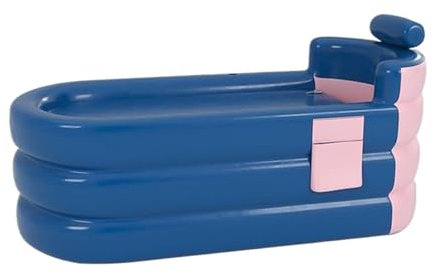 Aufblasbare Badewanne, Aufblasbare Badewanne Erwachsene - Faltbarer Innen- und Außen-Badeeimer - Tragbare Badewanne für Erwachsene, freistehende Badewanne mit Kopfstütze, Lendenwirbelstütze