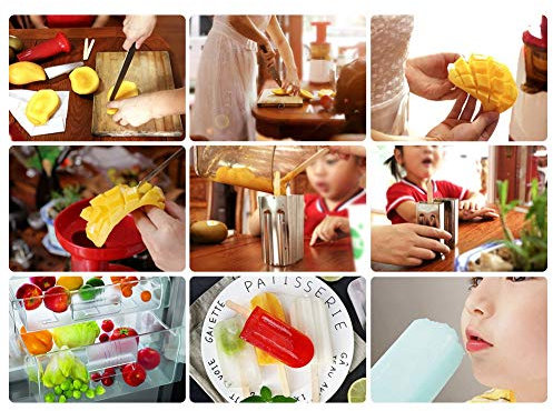 Molde para Helado de Acero Inoxidable con Soporte para Palitos de Madera, Tecnología sin Costuras, Paletas para Golosinas Caseras, Ideal para Niños y Familias