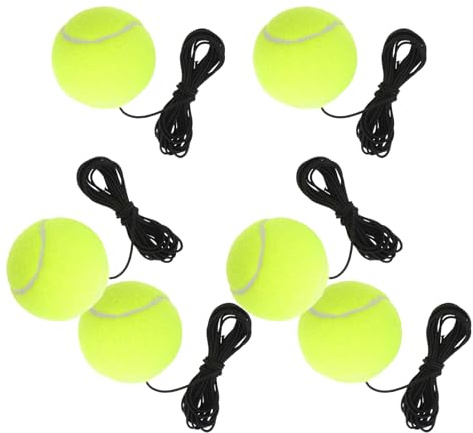 MUELODSIC 6 Pezzi di Tennis con Allenatore di Tennis Palla di Rimbalzo con Corda Rimbalzanti Allenamento