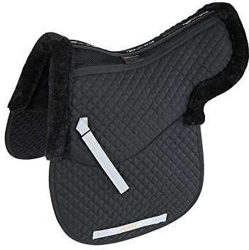 Shires Performance halvfodrad Numnah 15–16,5 tum – svart