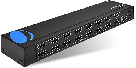 OREI 1x16 HDMI Splitter, Professional HDMI Powered for Full HD 1080P & 3D