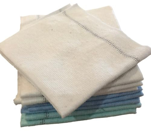 LNT France - Serpillères Couleurs Absorbantes Coton/Viscose 50 x 60 cm - Lot de 10 - Fabriqué en France