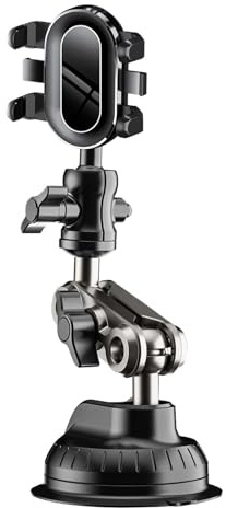 Lunaanda Soporte Móvil Coche Ventosa Ultra-Potente, Suporte Telemovel Salpicadero Rotativo 360°, Compatible con Todos Los Smartphone 4.0-7 Pulgadas