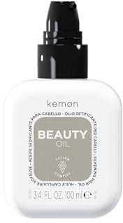 Kemon - Beauty Oil, Olio Setificante Per Capelli, Potenziatore di Bellezza A Base Di Tre Oli Preziosi, Rende I Capelli Docili, Setosi, Lucenti E Levigati, 100 ml