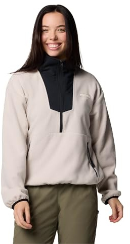 Columbia Sequoia Grove Forro Polar con Media Cremallera, Capa Exterior de Polar, Materiales Reciclados, Bolsillos con Cremallera, Fácil Acceso, Ribete Elástico - Mujer