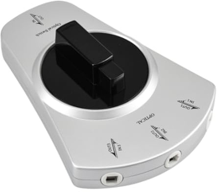 Swiixxer Digital Audio Fiberoptisk kabel 1A 3 Toslink 3-vägs Switch-splitter adapter för CD-spelare DVD-spelare