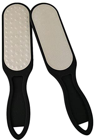 NOLITOY Lima de Pedicura para Pies de Acero Inoxidable y Plástico, Removedor de Callos y Durezas para Cuidado en Casa y Salón, Piel Lisa y Saludable