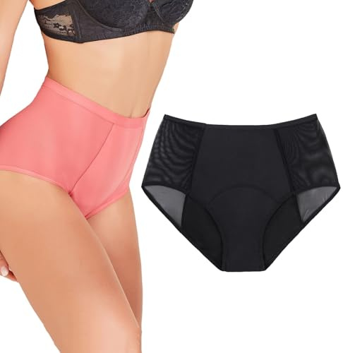 Generico Comode Mutandine Anti-perdite, Supporto per Il Pavimento pelvico e Biancheria Intima Anti-perdite, Biancheria Intima per incontinenza per Donna (Black,M)