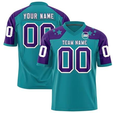 Camiseta de Rugby Personalizadas,Clubes y Escuelas - Logo, Nombre y Número,Camiseta,Personalizada de Manga Corta y Agregue el Nombre del Equipo para Hombres Mujeres y Niños