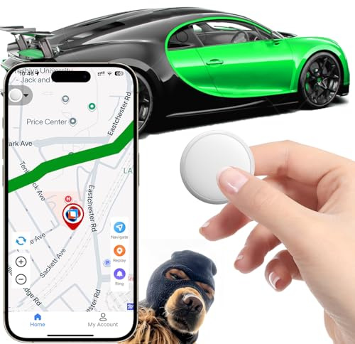 GPS Tracker for Vehicles and Cars,Magnetic GPS Tracker for Car,Real-Time Location Tracking Device,No Subscription,No Monthly Fee,Waterproof Tracker for Kids, Pets and Dogs(Android & iOS)