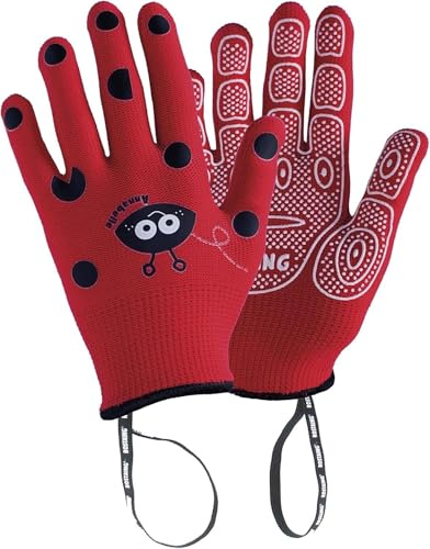 Rostaing anabel-it5 – 6 Handschuh Kinder Marienkäfer. Leash Handgelenk Handfläche Rutschhemmende, rot, 20 x 11 x 1,5 cm