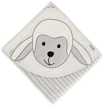 Sterntaler Motiv-Badetuch Schaf Stanley, Alter: ab 0 Monate, 80 x 80 cm, Grau