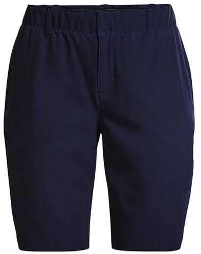 Under Armour Damen Links Kurze Hose Golf Shorts Chino Marineblau S