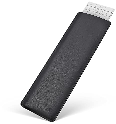 CaseBuy,Custodia impermeabile in pelle PU per tastiera, compatibile con Apple iMac M1 Chip Magic Keyboard con tastierino numerico, modello A2520 A1843, custodia per borsa, colore: Nero