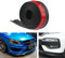 BoYeeBo Protezione universale per paraurti anteriore auto, autoadesiva, sdoppiatore in gomma, spoiler per lunotto, 2,5 m, nero, 250 x 5,5 cm (lunghezza x larghezza)