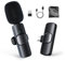 Moman Lavalier-Funkmikrofon-Ansteckmikrofon-USB-C-Kabellos 2.4GHz Auto Noise Canceling 120m für Android Huawei Psmart Mate P40 Samsung Galaxy Type-C Handy Smartphone Laptop Tablet MacBook CP1(C)