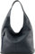 modamoda de T155 Damen Leder Shopper Schultertasche Large handmade in Italy, Farbe:Dunkelblau