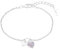 s.Oliver Armband 925 Sterling Silber Mädchen Kinder Armschmuck, mit Zirkonia synth., 14+2 cm, Silber, Herz, Kommt in Schmuck Geschenk Box, 2036453