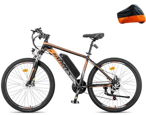 Fafrees 26 Hailong-One Electric Bike, 26'' Electric Bicycle for Adults, 36V 13Ah Removable Battery, 15.53MPH, Power Assist 40-80KM, 250W Electric Mountainbike for Men Women (Black)