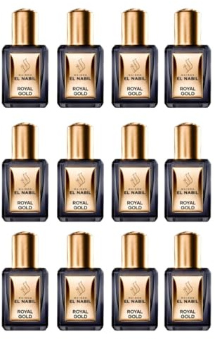 Set med 12 Musc Royal Gold Maison El Nabil 5 ml Roll On Parfym-extrakt - sensuell och sofistikerad doft par excellence