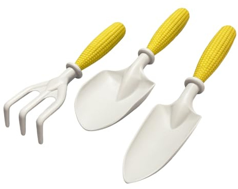 Juego De Rastrillo Y Pala para Niños | 3 Piezas Mini Pala de Mano de Plantación de Tierra - Juego de Herramientas de Jardinería para Niños,para Principiantes, Familia, Y Niñas En Jardín