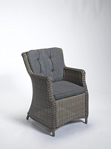 Beauty.Scouts Outdoor Collar Edition DEST Gartensessel Honey Rattan braun grau Polyrattan inkl. Polster Gartenstuhl Balkonsessel Terassensessel Sessel Stuhl Rattansessel Geflecht Gartenmöbel