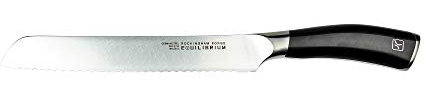 Rockingham Forge Couteau à pain Equilibrium Series 20cm, lame dentelée, acier inoxydable allemand de première qualité