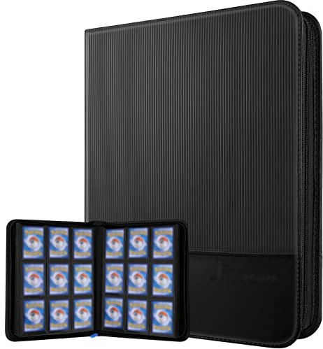 Album di Carte Collezionabili, 540 Carte Album Raccoglitore Carte Album di Carte Collezione Porta Carte Raccoglitore 30 Pagine Premium a 9 Tasche Raccoglitore Porta Carte da Collezione di Giochi