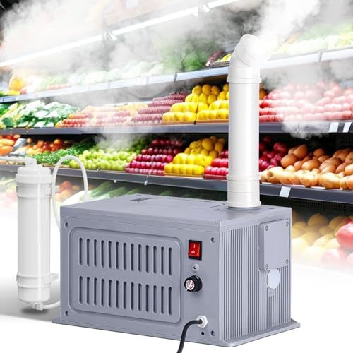 Ultrasonic Mist Maker Pond Mister Fogger Commercial Industrial Humidifier (3kg/H) for Large Room Agricultural Mist Cooling Sprayer 160M³/H Airflow for Warehouse Greenhouse (3kg/H)
