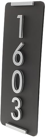 SHINEOFI House Number Plaque Address Sign Door Name Plate 20x9cm 3mm Thickness Weatherproof for Office and Home Outdoor Use
