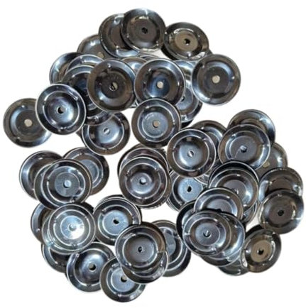 Luwecf 100 Piezas de Platillos de 1,46 con Sonajas Metálicas para Presentaciones Musicales de Adultos Y Niños.