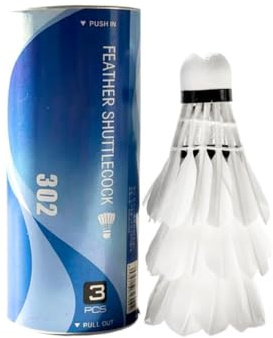 Set med badmintonbollar 3-pack med hög hastighet, vindtålighet, och | Utomhustränings Badmintonbollar Med Kork Och Hög Hastighet för barn, vuxna, nybörjare och spelare, passar bra