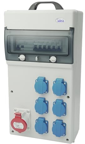 Coffret 7 prises triphasé et monophasé