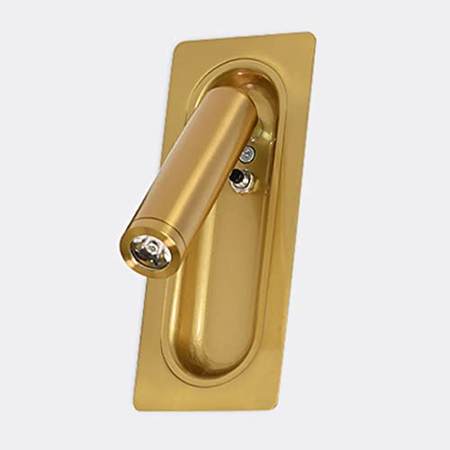 Ppeivcd Indoor LED Wall Light Creative Cylinder Wall Sconces 3W Aluminum Downlight Minimalist Cylindrical Wall Mounted Light Modern Cylinder Wall Lantern for Bedroom Hotel