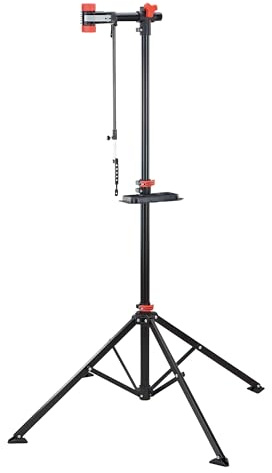 Prophete cykelmonteringsstativ, kan belastas upp till 30 kg, stål max. H. 188 cm, vikbar och kompakt, med snabbkoppling
