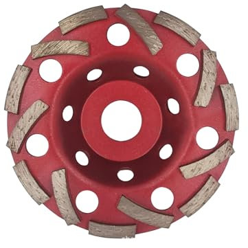 AINIUNIU Disco Diamante 125 x 22,23 mm para Desbaste, Muela de Copa de Diamante, Muela Diamante Para Amoladoras Angulares, Lijado de Hormigón, Ladrillo, Granito, Piedra y Yeso