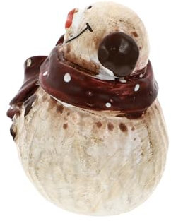 FUNOMOCYA Mini Schneemann Dekoration Für Weihnachten Retro Tischornament Mikro-landschafts-Requisiten Für Festliche Szenen Liebevolles Design Für Weihnachtsfeiern Und Bastelprojekte