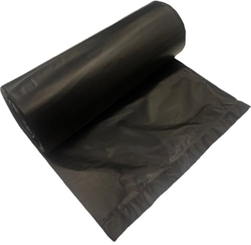 50 Bags 75L 70L Lianpak Heavy Duty Extra Strong Bin Liners, FLAT-Top Large Refuse Sacks, 30 Microns, Tear Resistant, Recycled Black Rubbish Bags, Made in UK, Bin Liners for Kitchen, Home, Commercial