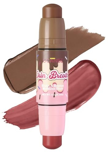 UCANBE 2-in-1 Blush & Bronzer Stick, Cream Face Makeup (05 Charming Berry)