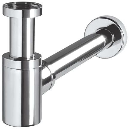 Wirquin 30718695 Mini – Sifón de lavabo (latón cromado, Lineis