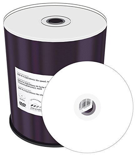 MediaRange DVD-R 4.7GB bedruckbar,100er Pack Folie (Shrink)