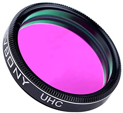 Svbony Telescopio Filtro 1.25 Inch UHC Filtro Contaminación Lumínica Filtros para la Observación de Objetos del Cielo Profundo