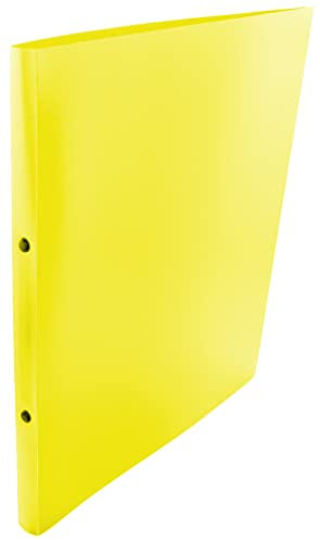Kangaro Ringbuch Blickdicht Gelb (PP, DIN A4, 2-Ringe 16mm O-Mechanik, Rücken 20mm)