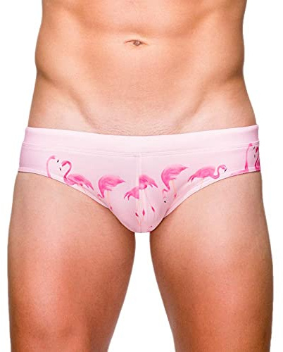 Baotung Bañador para hombre BT0BH11, Flamingo rosa., XXL