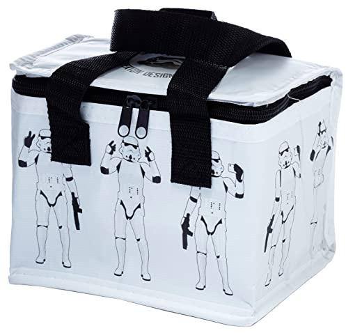 Puckator Cool Lunch Bag White The Original Stormtrooper Design Made Out of Rec' Plastic Bottles - Insulated Lunch Bag for Women Men Children Lunch Box Bag for Work & School Beach Picnic Accessories