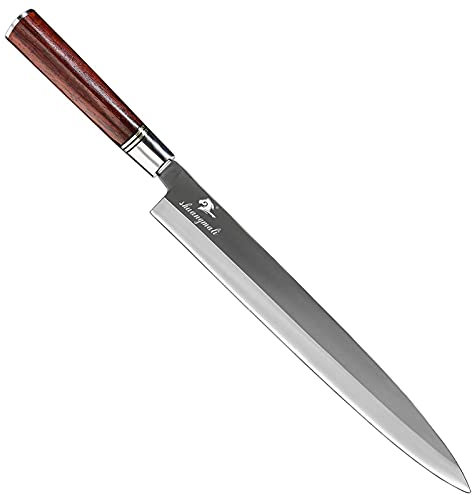 Coltello da 12 pollici Sashimi Chef Knivere 1.4116 Coltelli di filettatura in acciaio affettando salmone taglio pesce cucina coltello da sushi coltelli